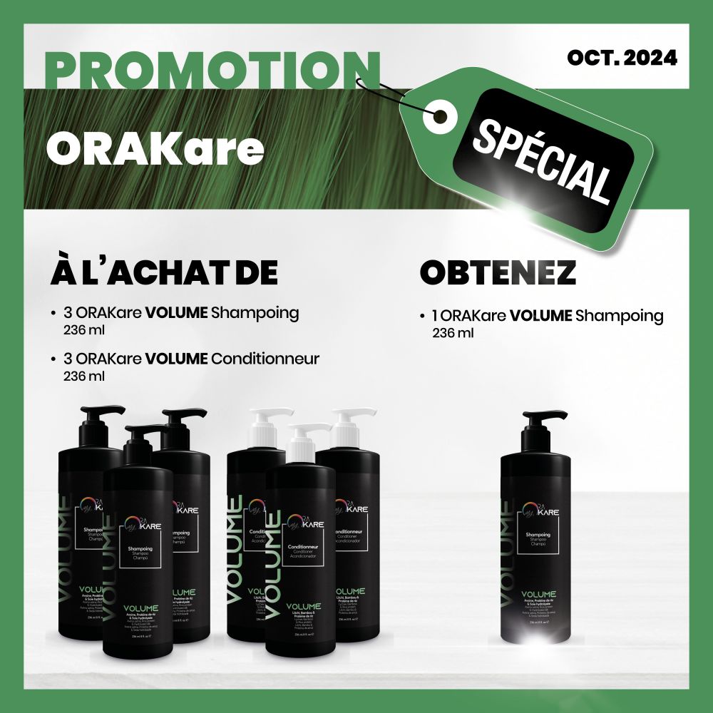 Promo ORAKare Volume Outside Québec 